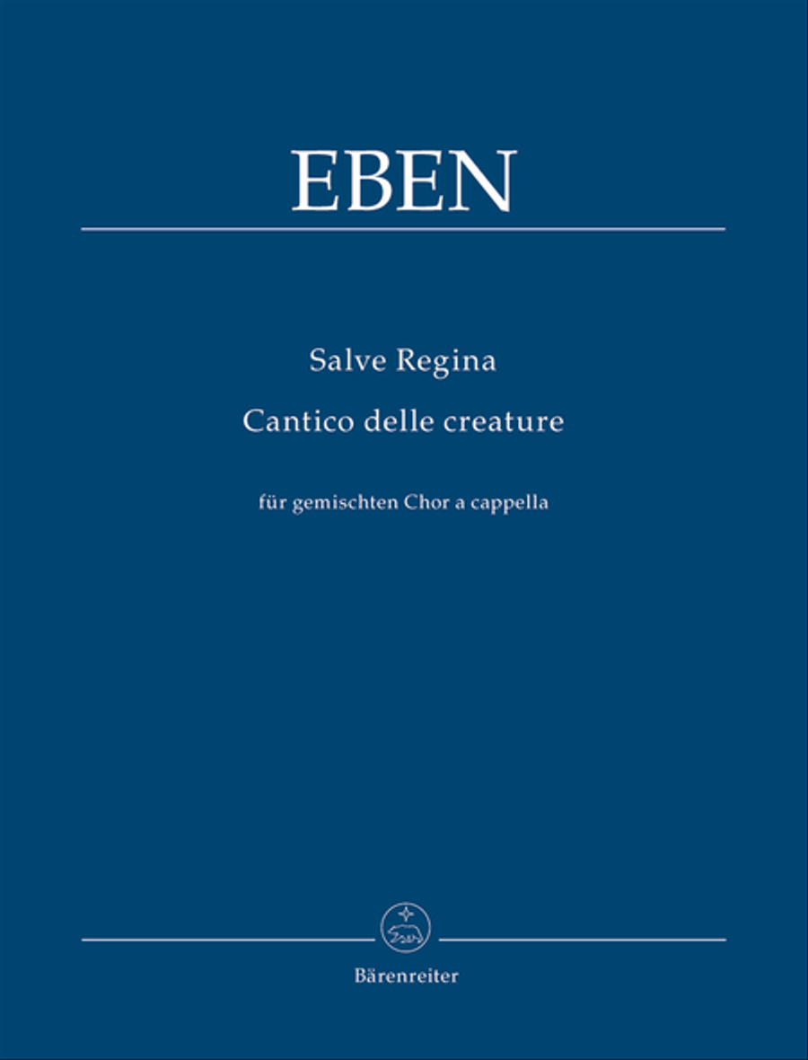 Salve regina / Cantico delle creature 4-Part scores gallery preview page 1