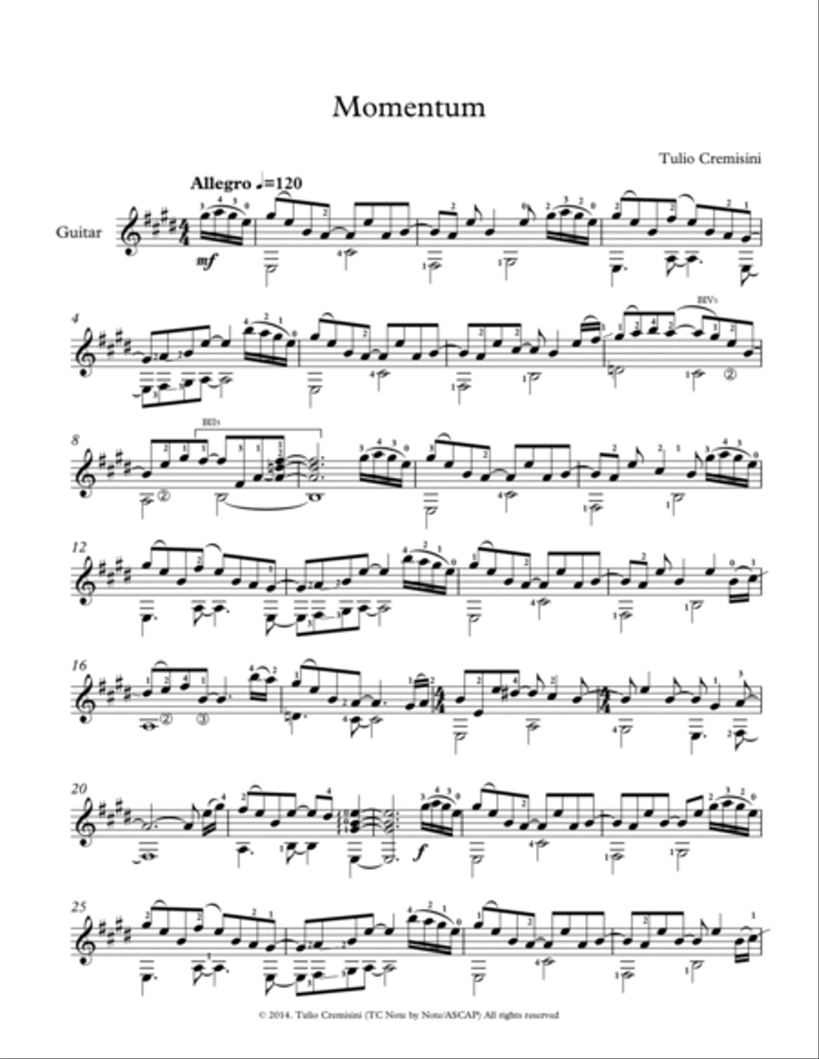 Momentum Electric Guitar scores gallery preview page 2