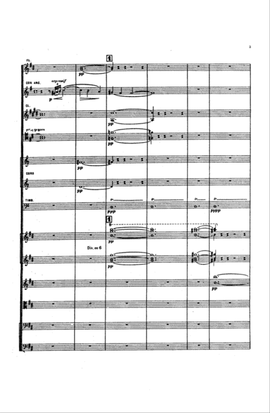 Nocturnes, Complete Full Orchestra scores gallery preview page 4