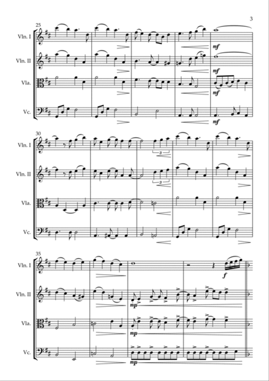 A Whole New World String Trio scores gallery preview page 4