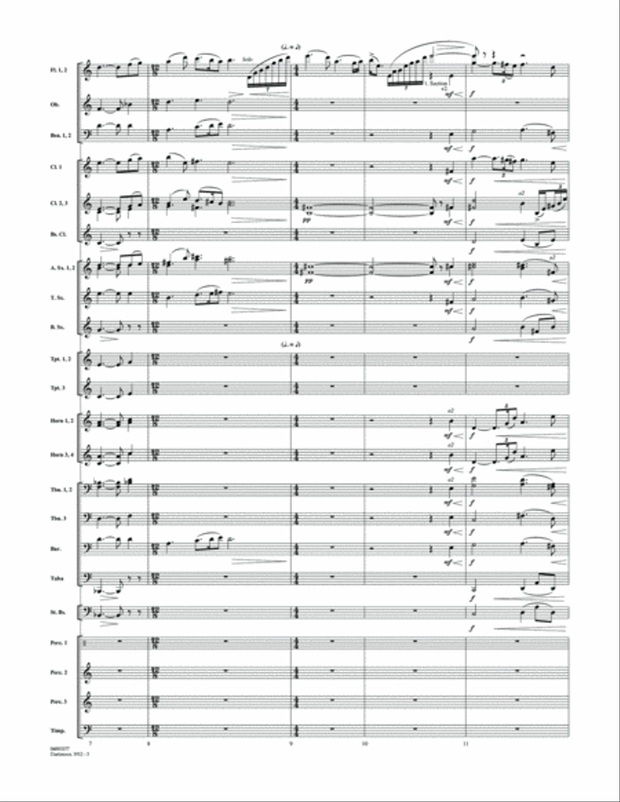 Dartmoor, 1912 (from War Horse) - Full Score Concert Band scores gallery preview page 3
