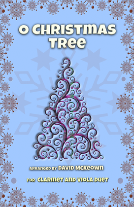 O Christmas Tree, (O Tannenbaum), Jazz style, for Clarinet and Viola Duet