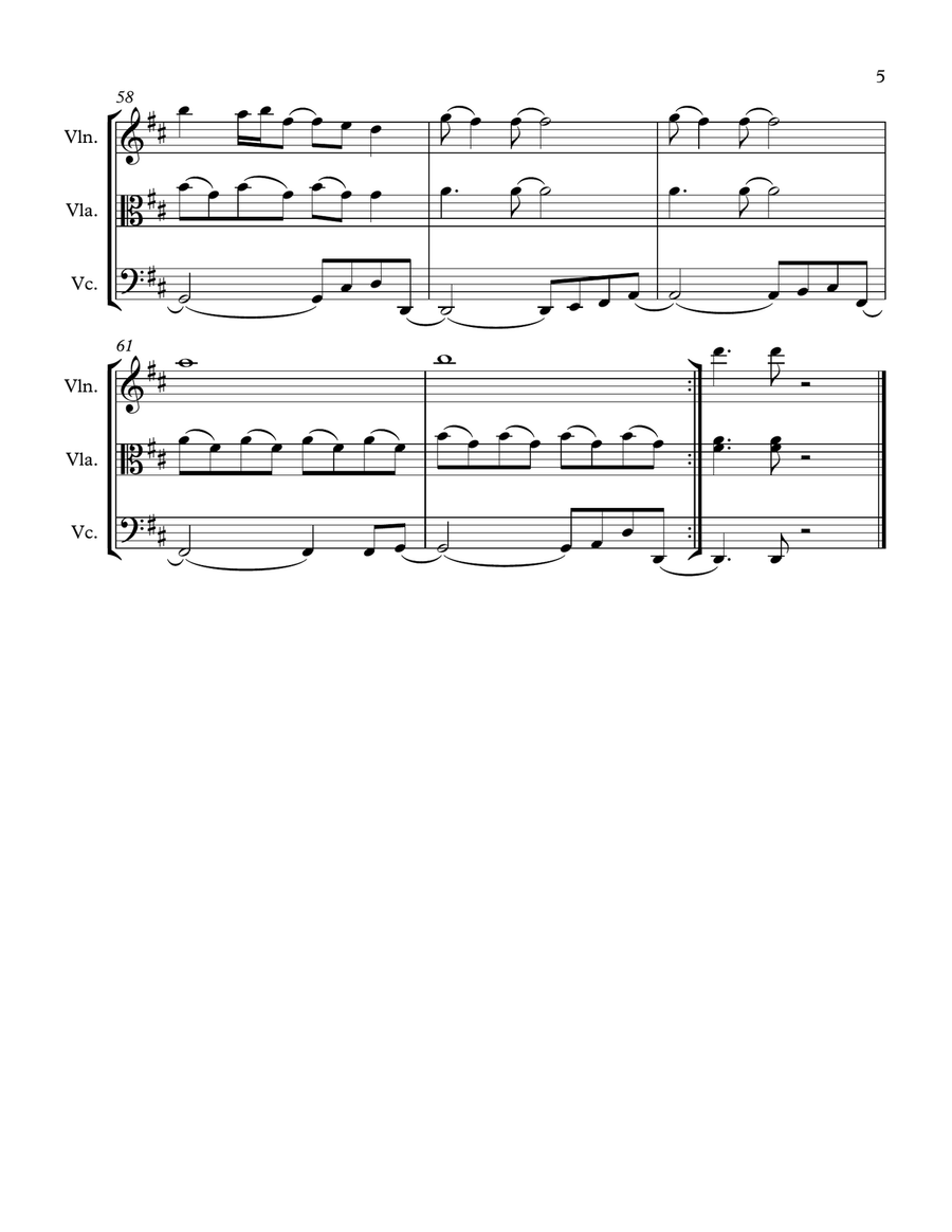 Don't Stop Believin' String Trio scores gallery preview page 5