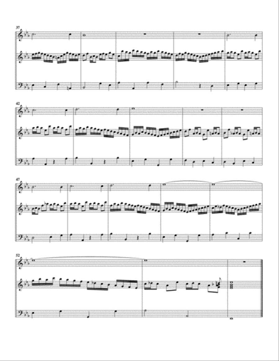 Jesus meine Zuversicht (arrangement for trumpet and organ) Small Ensemble scores gallery preview page 3