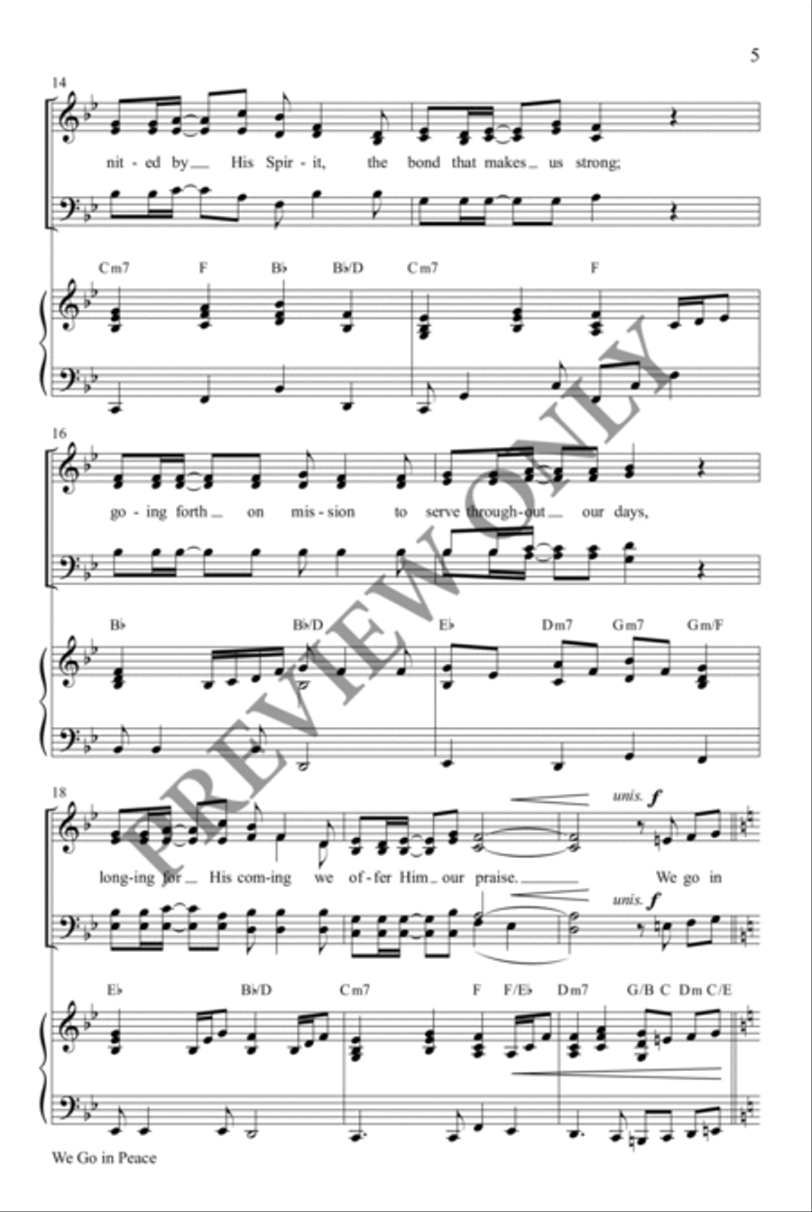 We Go in Peace We Go in Peace 4-Part scores gallery preview page 4