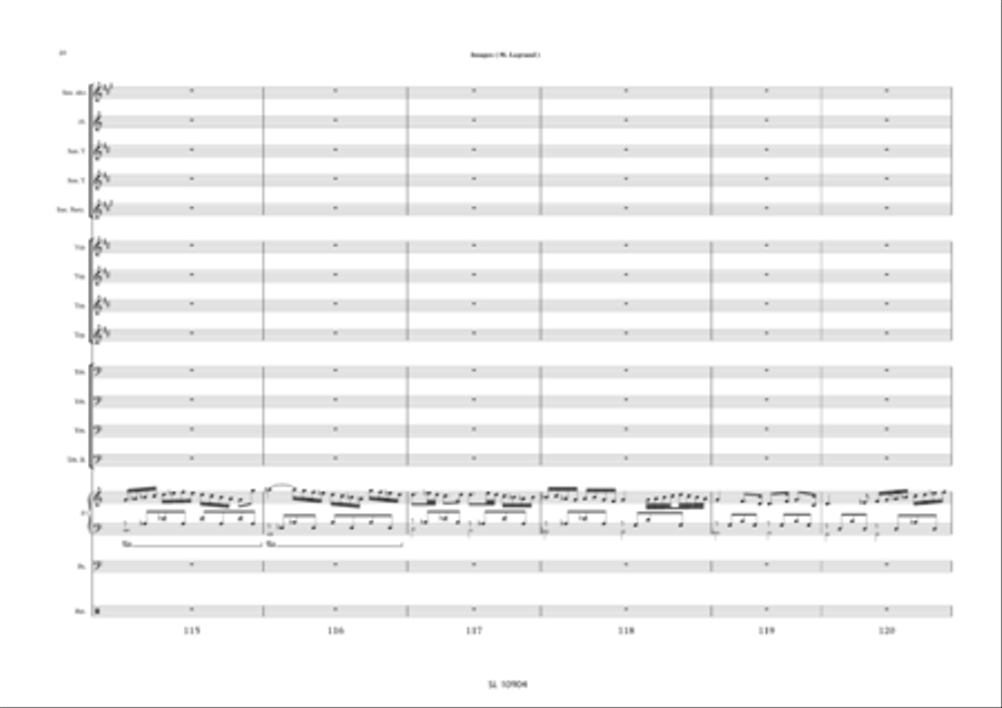 Images pour big band et sax alto solo / piano solo Jazz Ensemble scores gallery preview page 21
