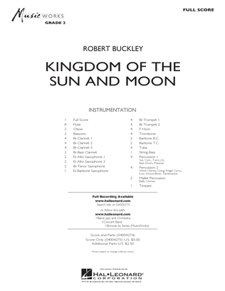 Kingdom of the Sun and Moon - Full Score
