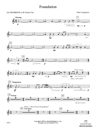 Foundation: (wp) 2nd B-flat Trombone T.C.
