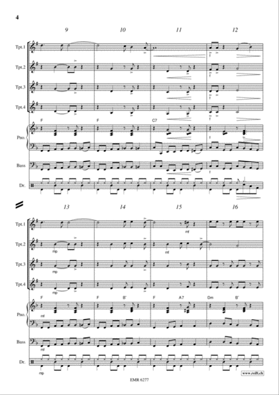 Kumbaya Trumpet scores gallery preview page 4