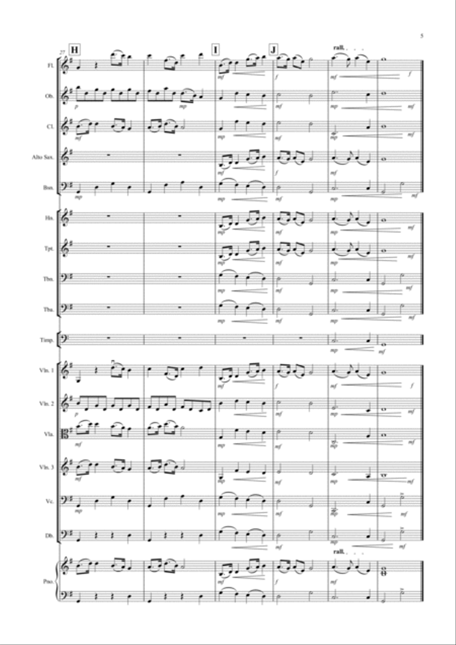 Largo (from the New World Symphony) for School Orchestra Full Orchestra scores gallery preview page 5