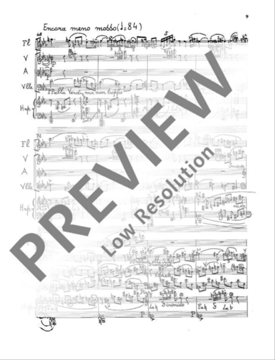 Quintet No. 2 Flute scores gallery preview page 10
