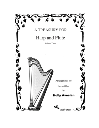 Book cover for Treasury for Harp and Flute Volume 3