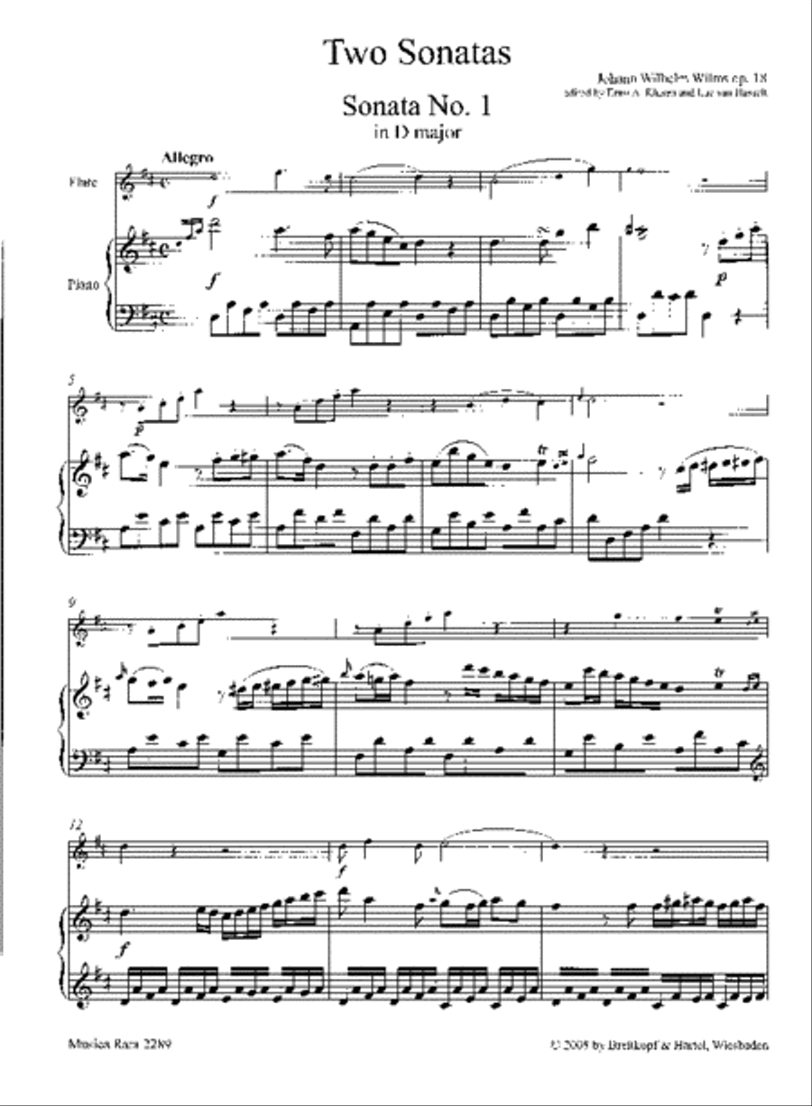2 Sonatas Op. 18 Flute Solo scores gallery preview page 2