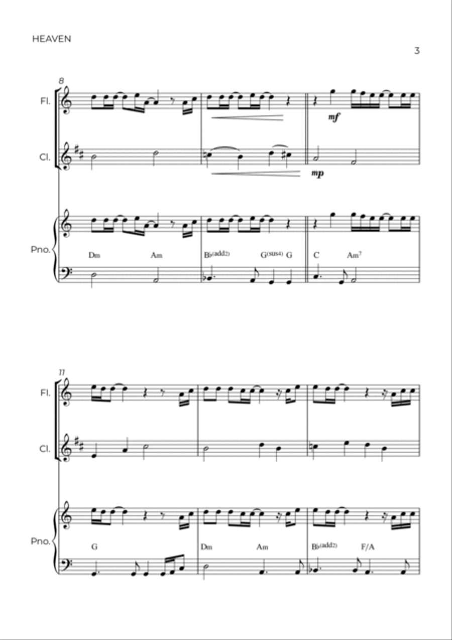 Heaven Woodwind Duet scores gallery preview page 3