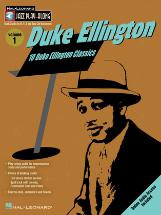 Book cover for Jazz Play-Along Series Volume 1 - Duke Ellington
