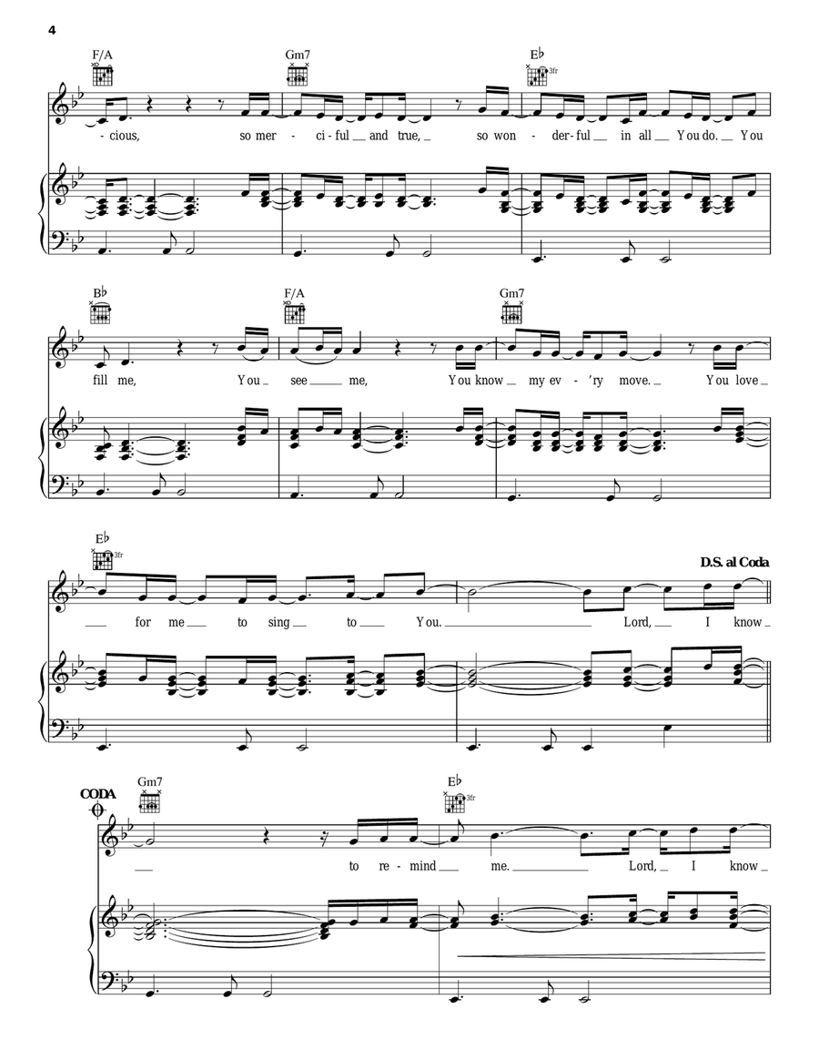 You Are For Me You Are For Me Piano, Vocal, Guitar scores gallery preview page 4
