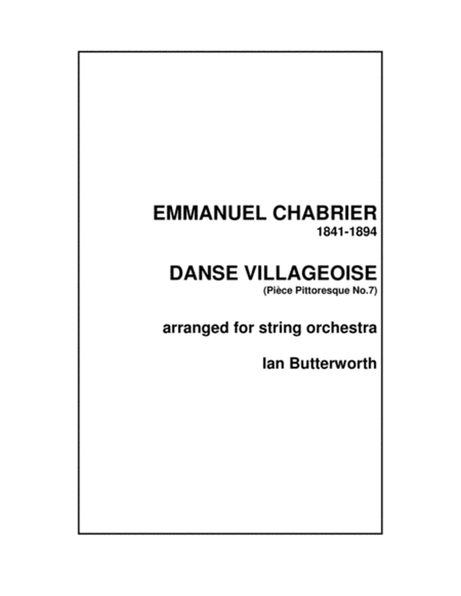 CHABRIER Danse Villageoise (Pièce Pittoresque) for string orchestra image number null