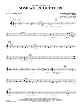 Somewhere Out There (from An American Tail) - Bb Tenor Saxophone