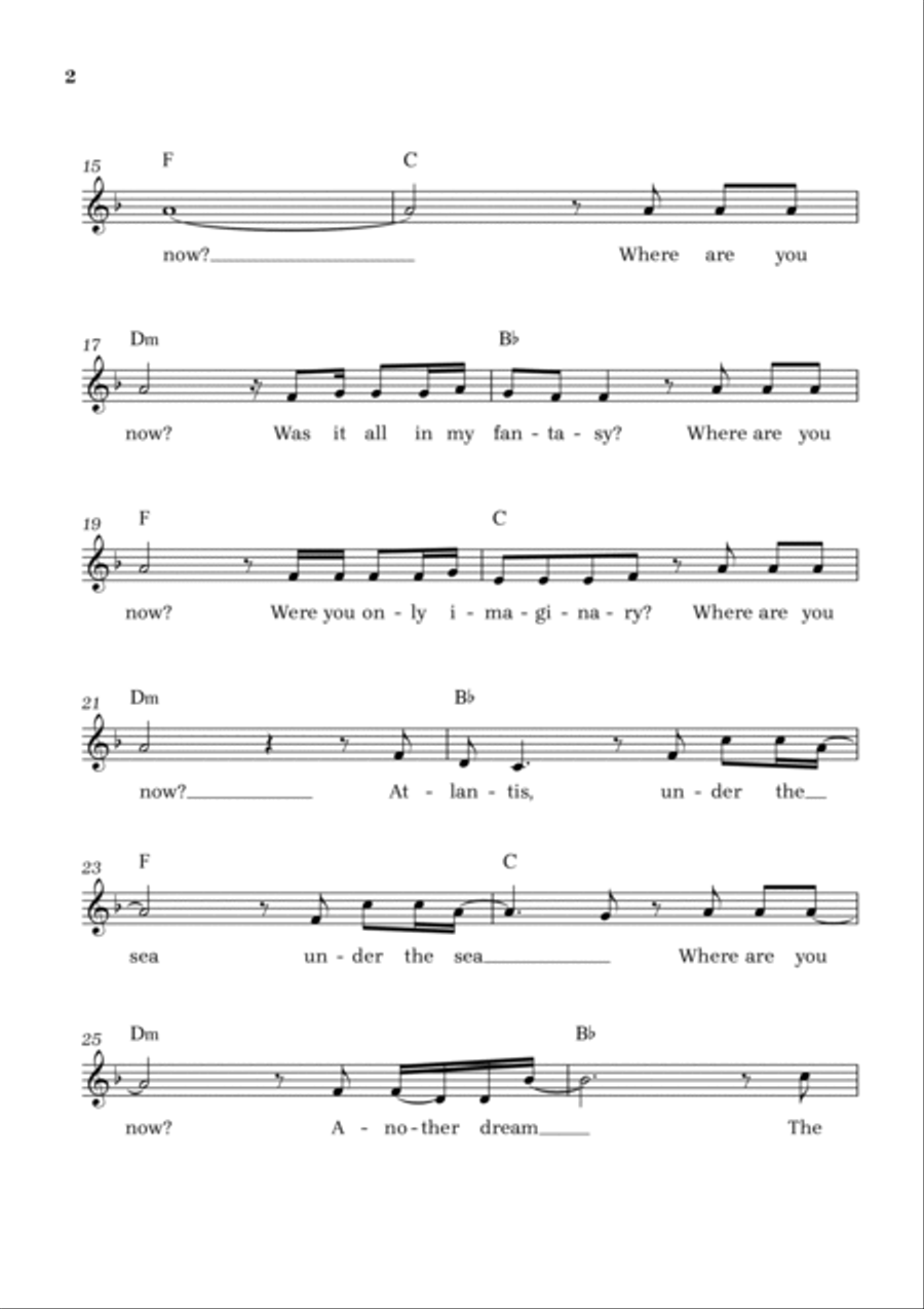 Faded Faded Violin Solo scores gallery preview page 2