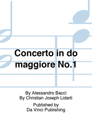 Book cover for Concerto in do maggiore No.1