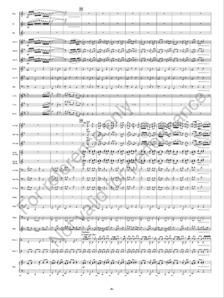 Summer Nights Concert Band scores gallery preview page 10