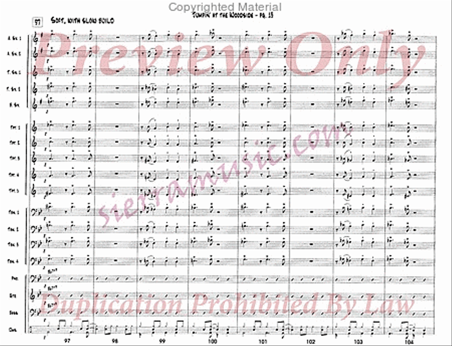 Jumpin' At The Woodside Jazz Ensemble scores gallery preview page 14