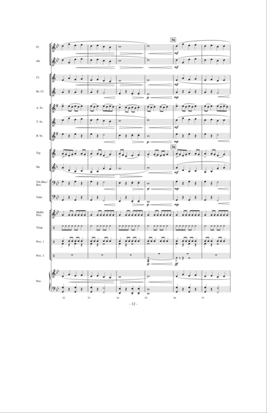Moto Continuo Moto Continuo Concert Band scores gallery preview page 15