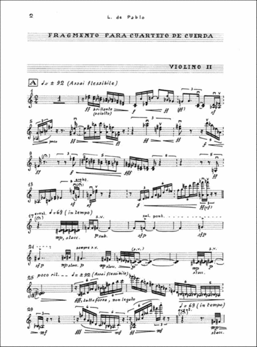 Fragmento String Quartet scores gallery preview page 3