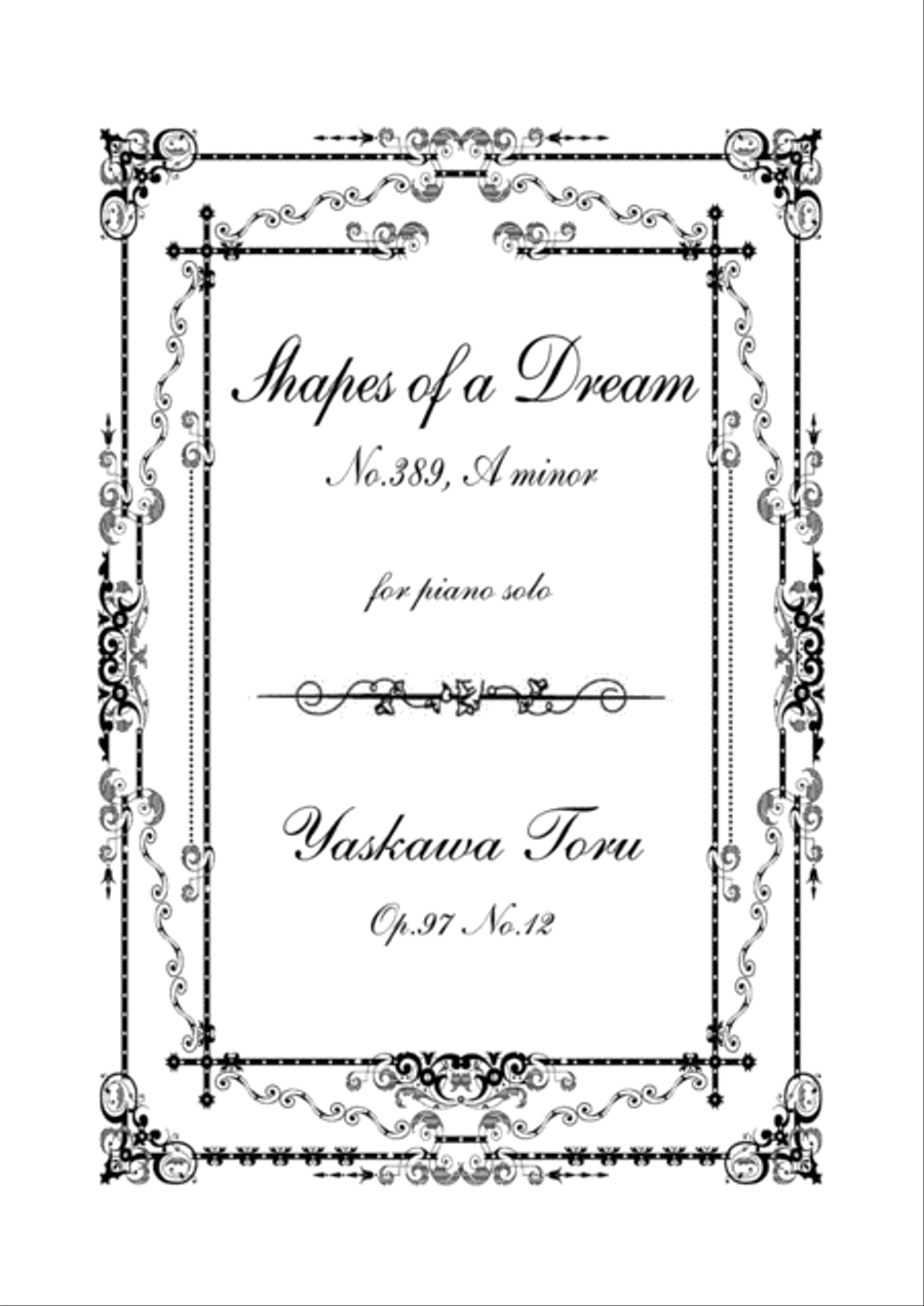 Shapes of a Dream No.389, A minor, Op.97 No.12 Piano Solo scores gallery preview page 1