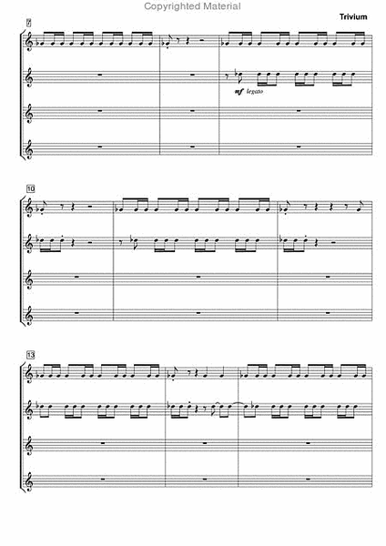 Trivium for Saxophone Quartet
