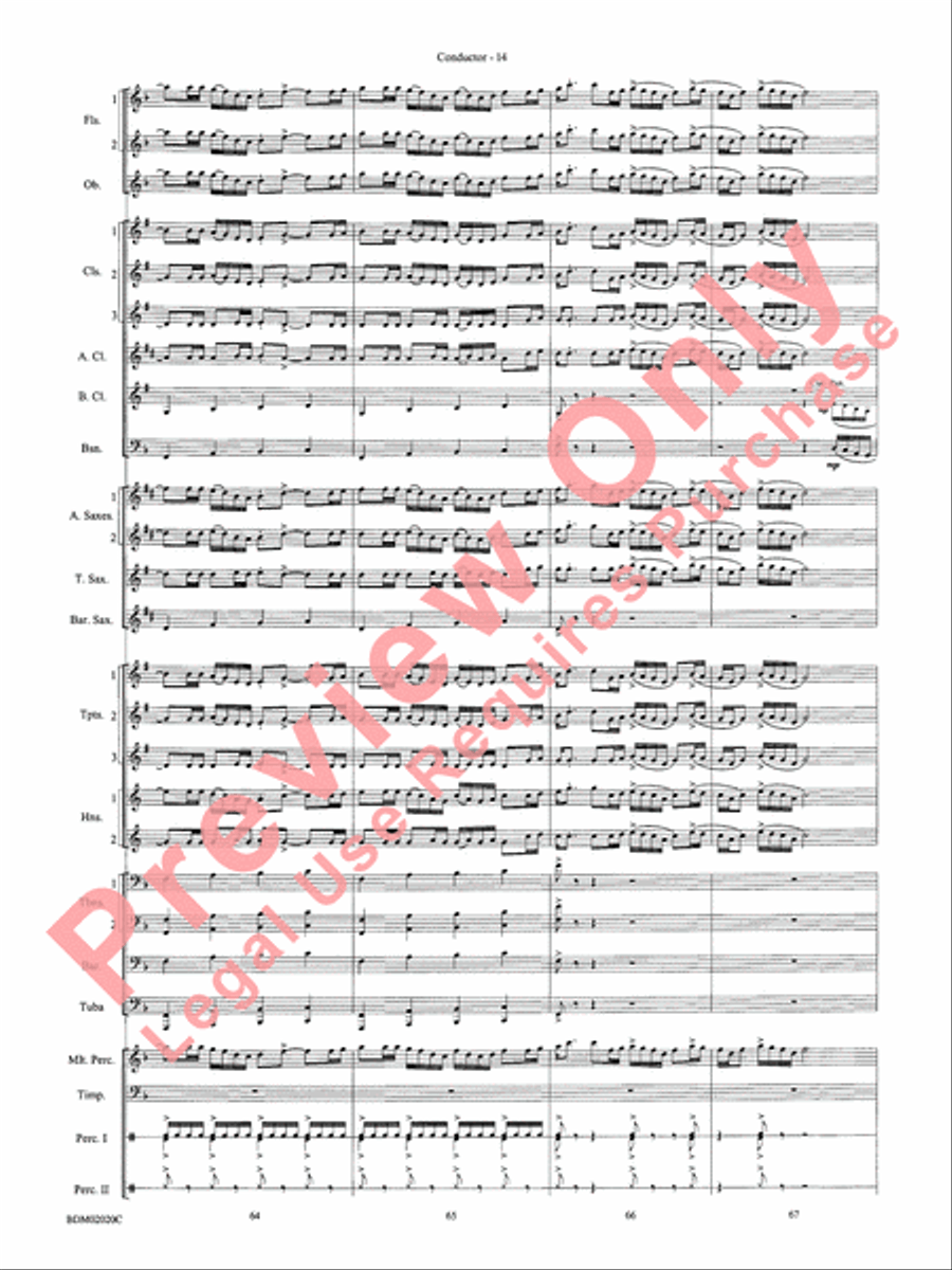 Prairiesong Concert Band scores gallery preview page 17