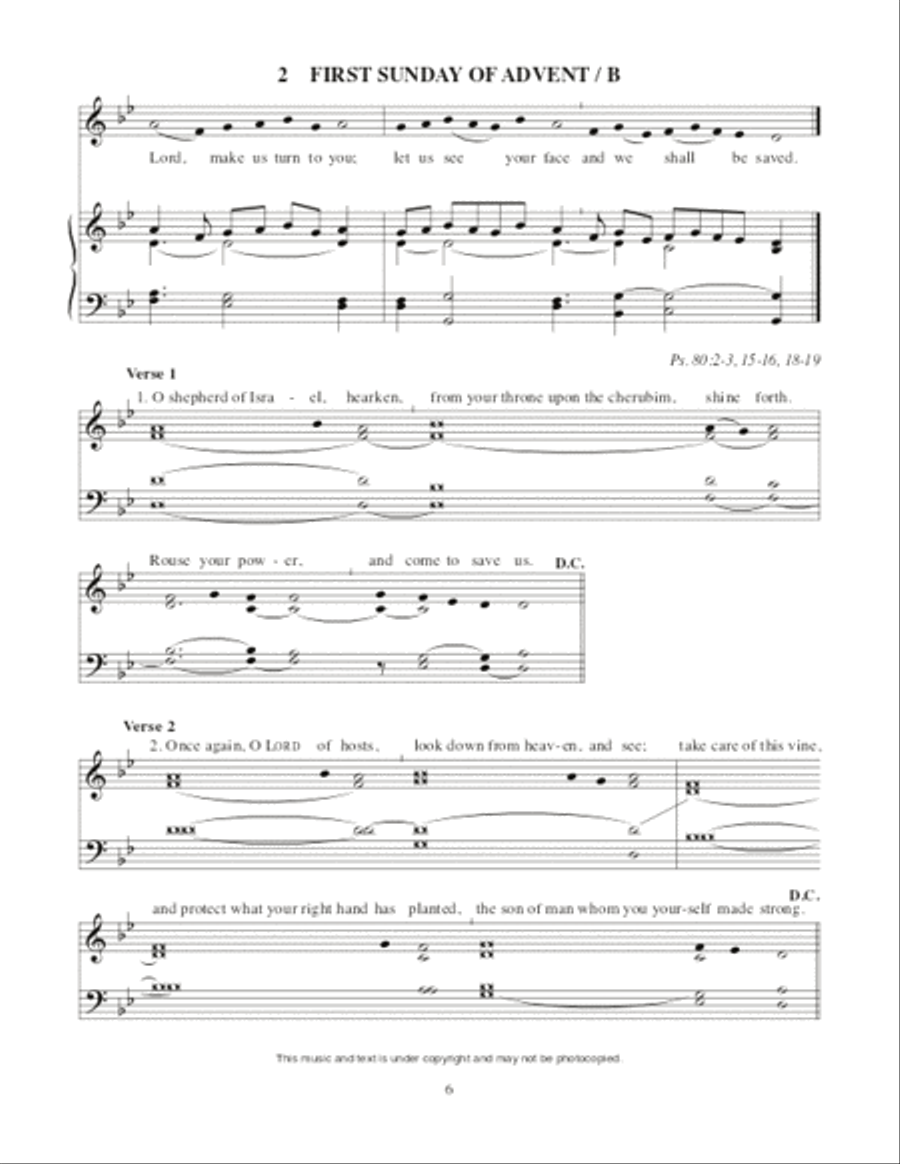 Lectionary Psalms for Advent and Christmas Unison Choir scores gallery preview page 7