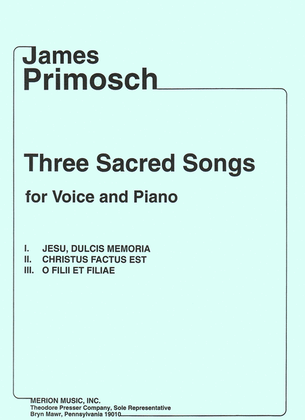 Book cover for Three Sacred Songs