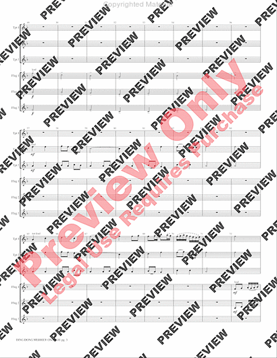 Ding Dong Merrily on High Small Ensemble scores gallery preview page 5