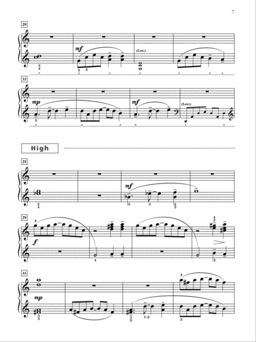 Triumphant Journey - Piano Trio (1 Piano, 6 Hands) Piano Solo scores gallery preview page 6