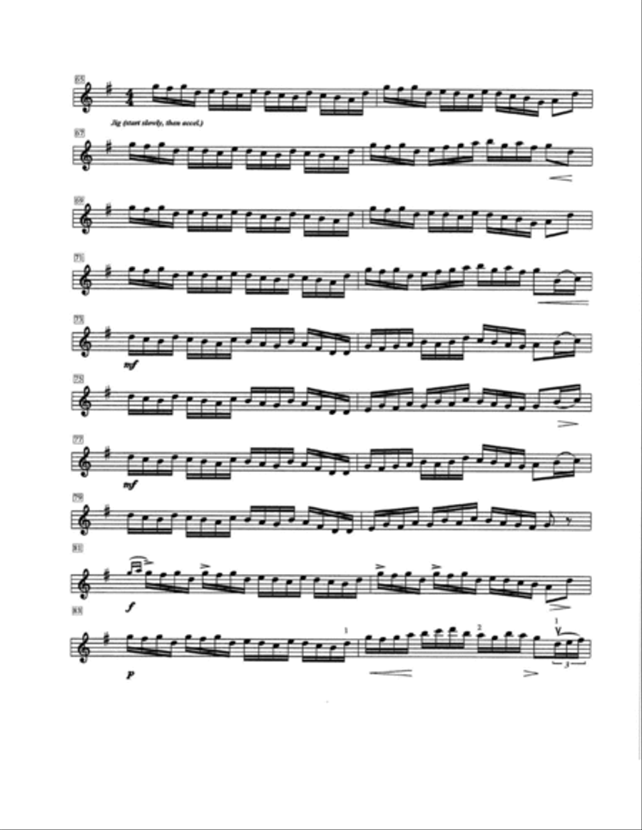 AIR AND JIG for violin and piano Violin Solo scores gallery preview page 3