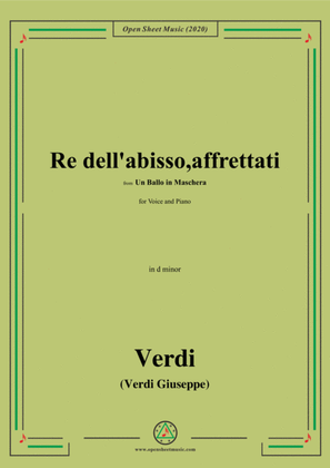 Verdi-Re dell'abisso,affrettati(Invocation Aria),in d minor