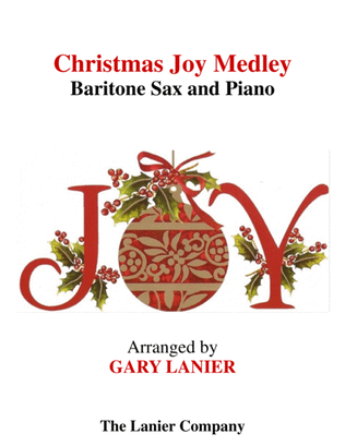 Book cover for Christmas Joy Medley (Baritone Sax and Piano)