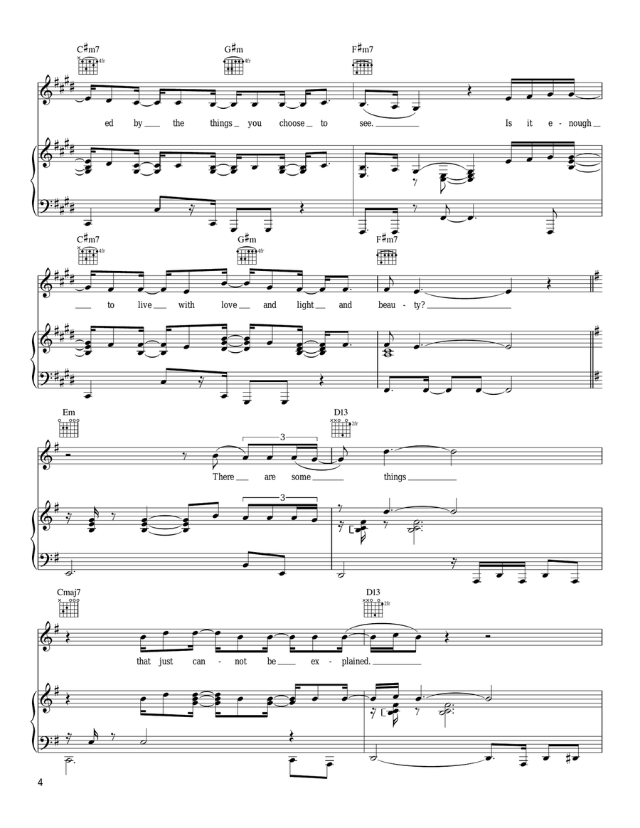 Someday Someday Piano, Vocal, Guitar scores gallery preview page 4