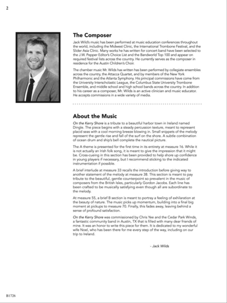On the Kerry Shore: Score Concert Band scores gallery preview page 2