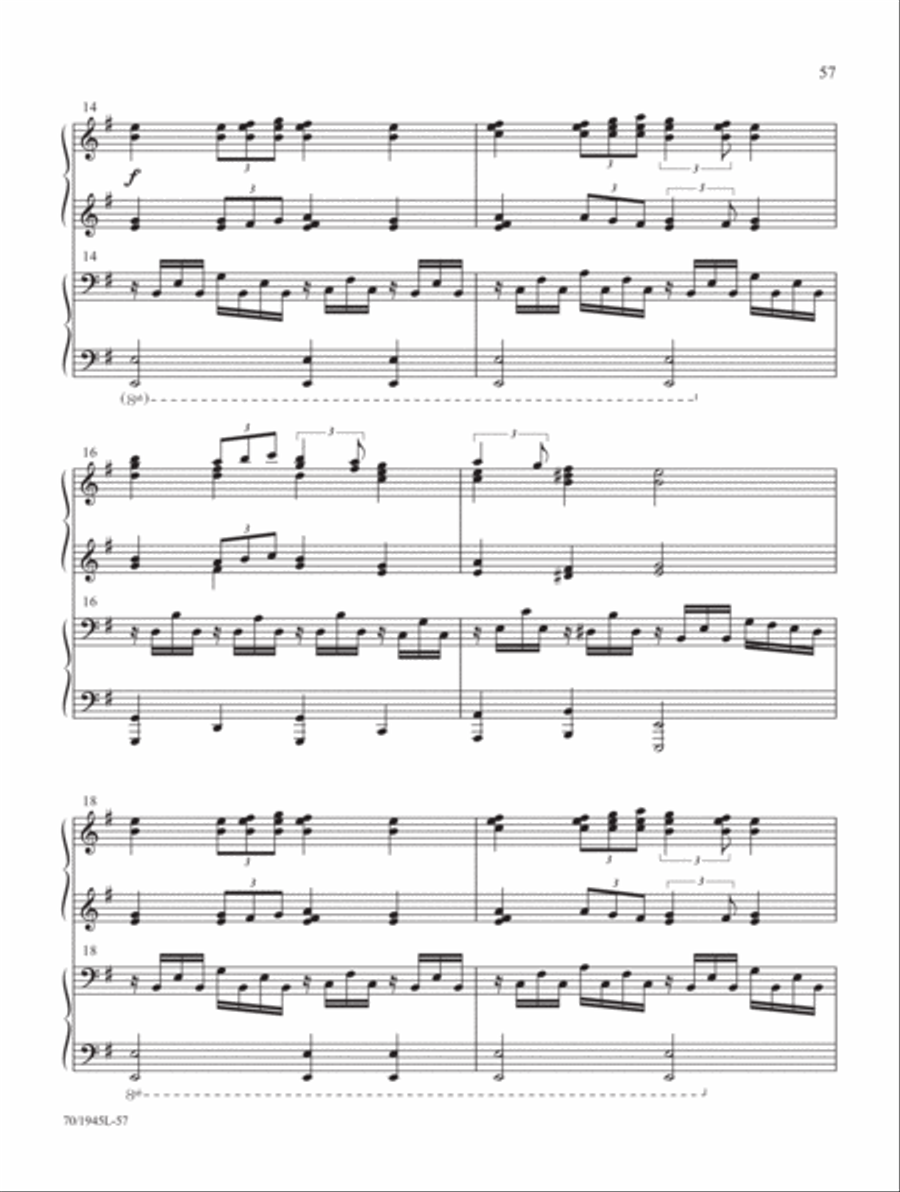 Come, Christians, Join to Play! Piano Duet scores gallery preview page 31