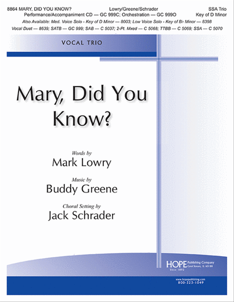 Book cover for Mary, Did You Know