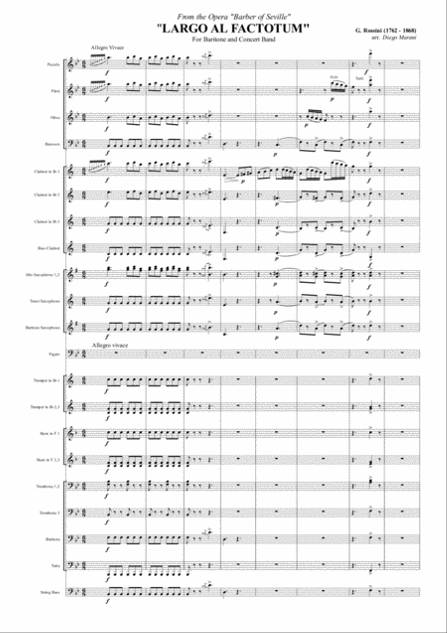 Largo al Factotum (Figaro) from 