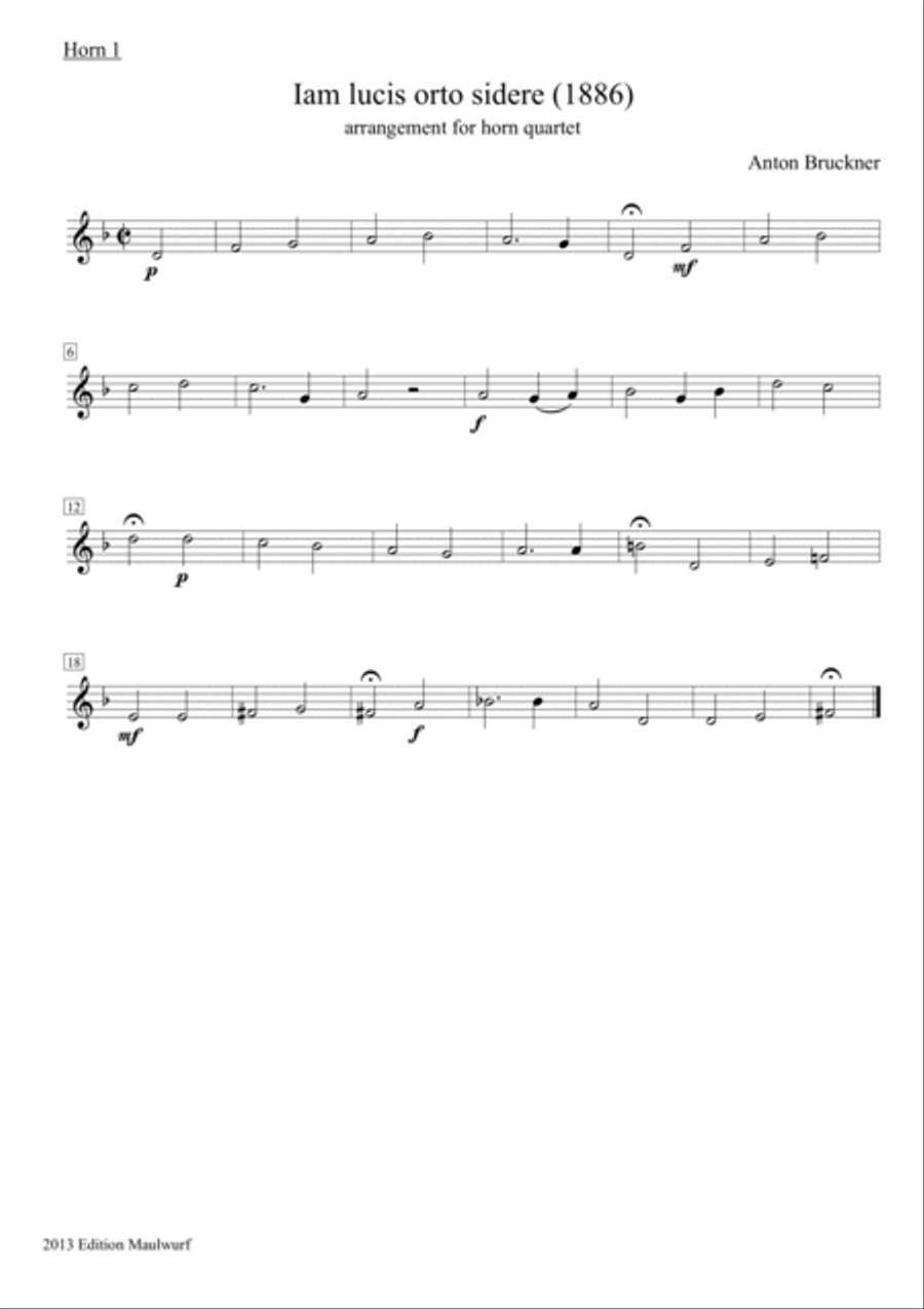 Iam lucis orto sidere Brass Quartet scores gallery preview page 2