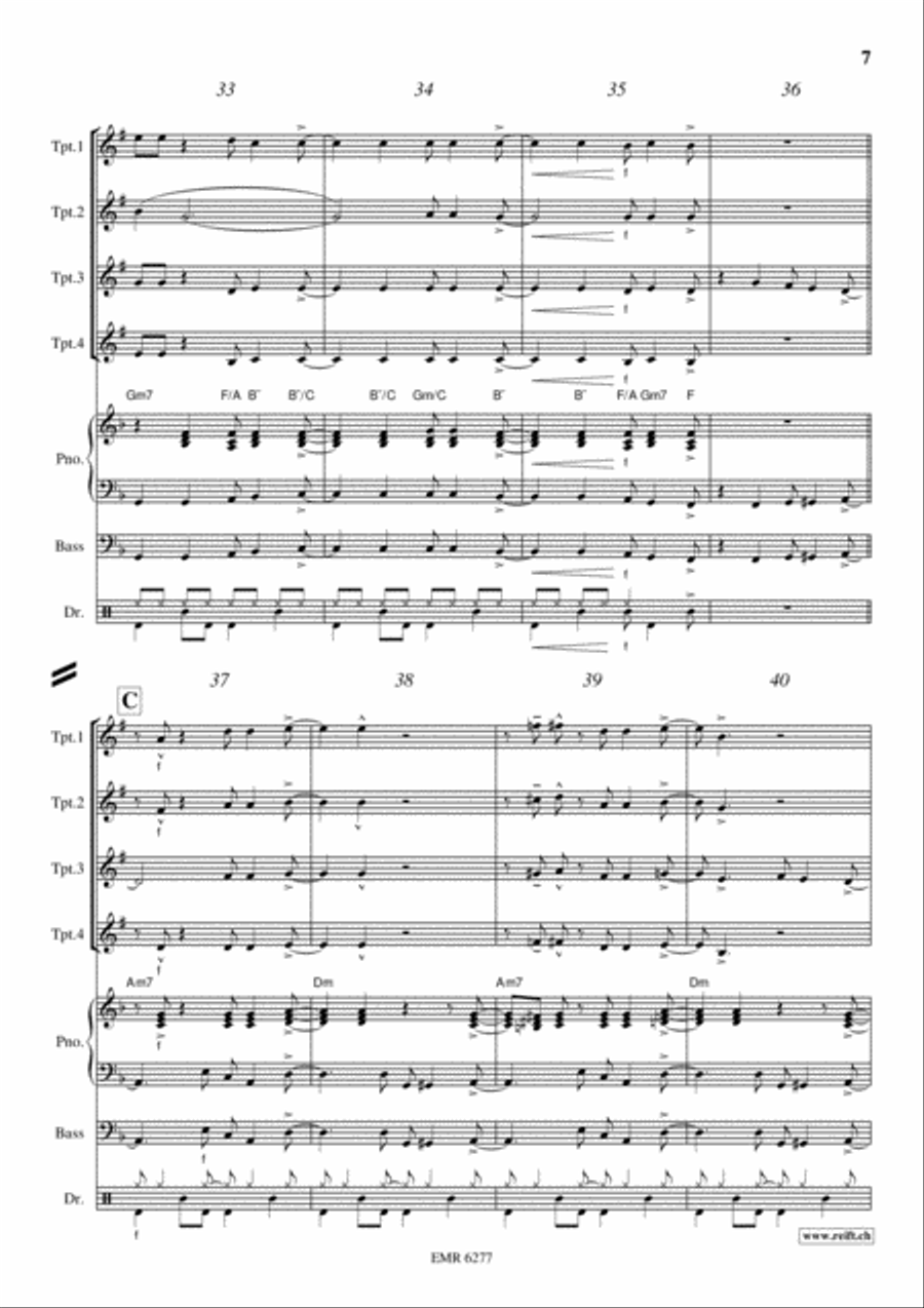 Kumbaya Trumpet scores gallery preview page 7