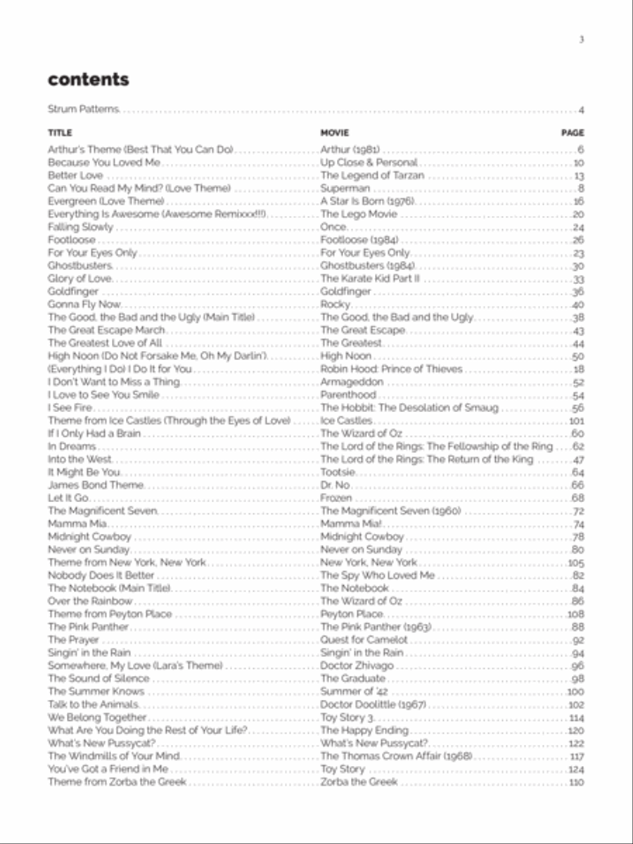 Alfred's Easy Ukulele Songs -- Movie Hits Ukulele scores gallery preview page 4