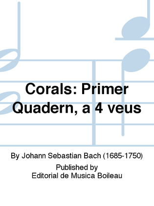 Corals: Primer Quadern, a 4 veus