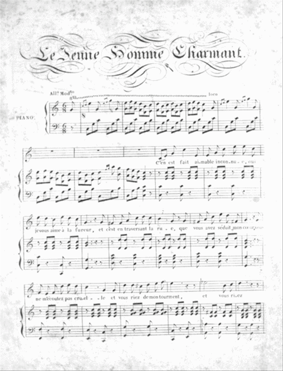 Le Jeune Homme Charmant Voice scores gallery preview page 2