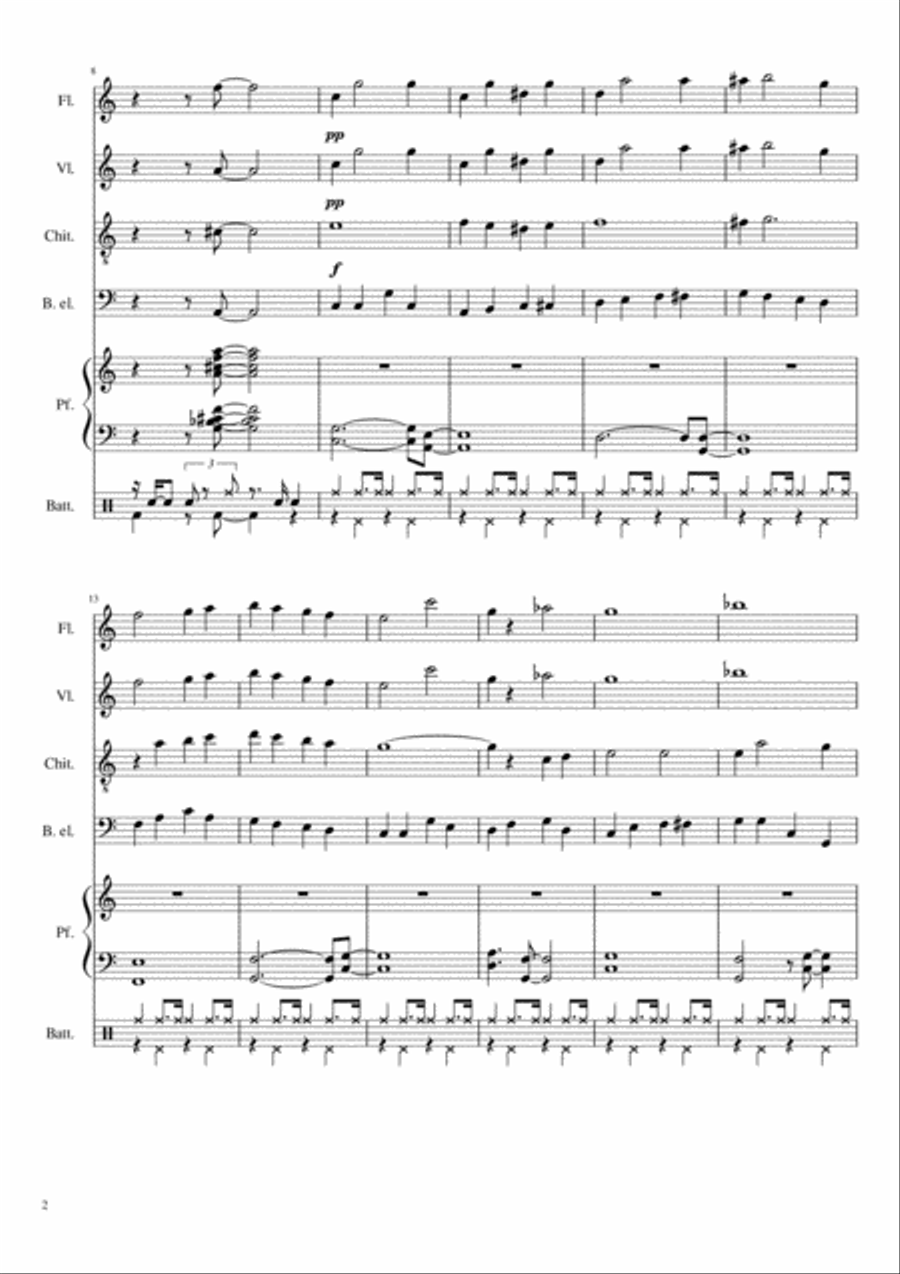White Christmas Flute scores gallery preview page 2