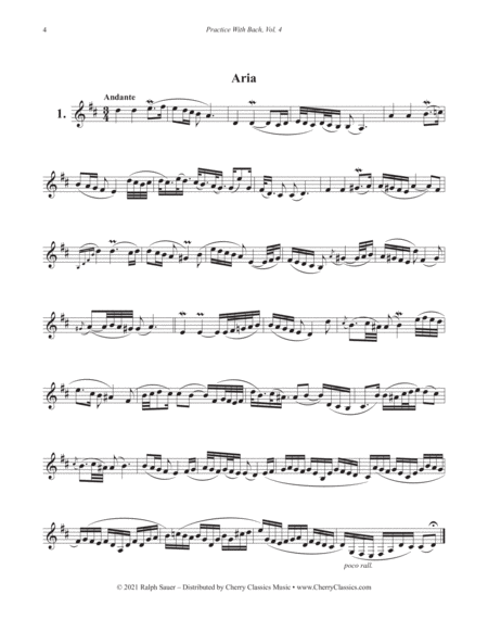 Practice With Bach for the Horn, Volume 4
